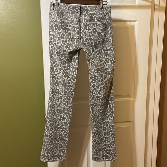 Ann Taylor Modern Fit Leopard Print Gray Jeans size 2 - Picture 3 of 9